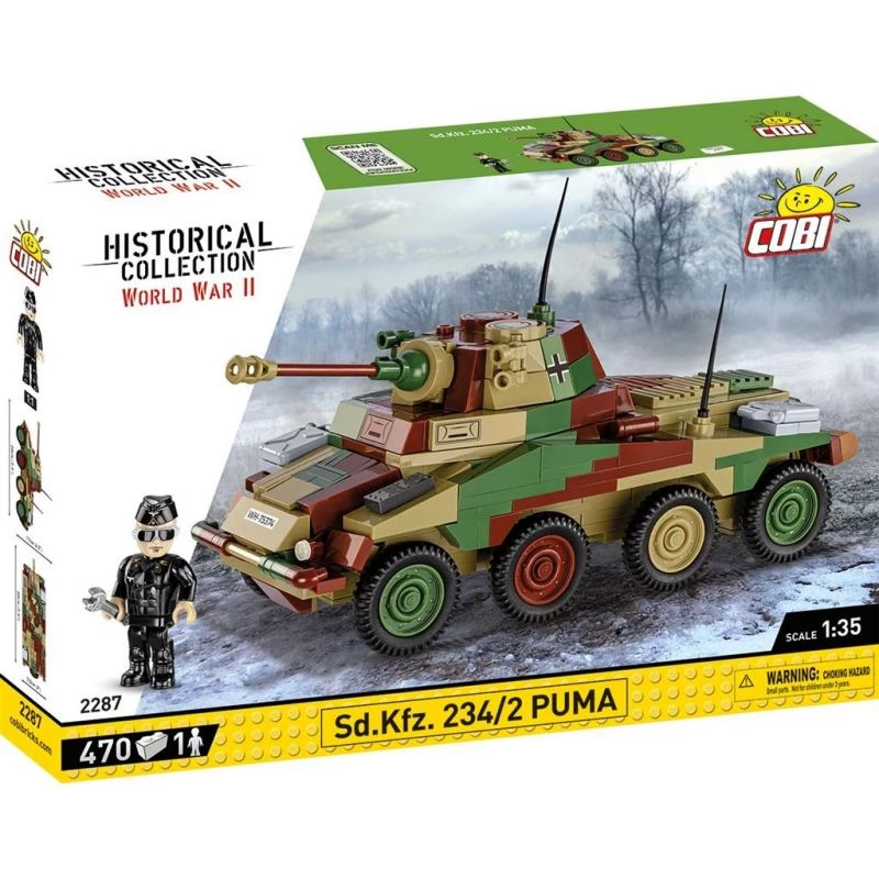 Cobi Historical Collection WWII Sd.Kfz 234/2 Puma veicolo, multicolore