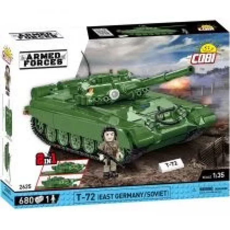 Set di mattoncini COBI T-72 Germania Est/Unione Sovietica 680 pezzi
