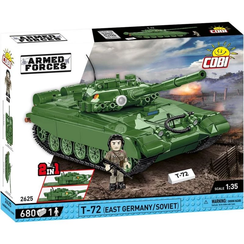 Set di mattoncini COBI T-72 Germania Est/Unione Sovietica 680 pezzi