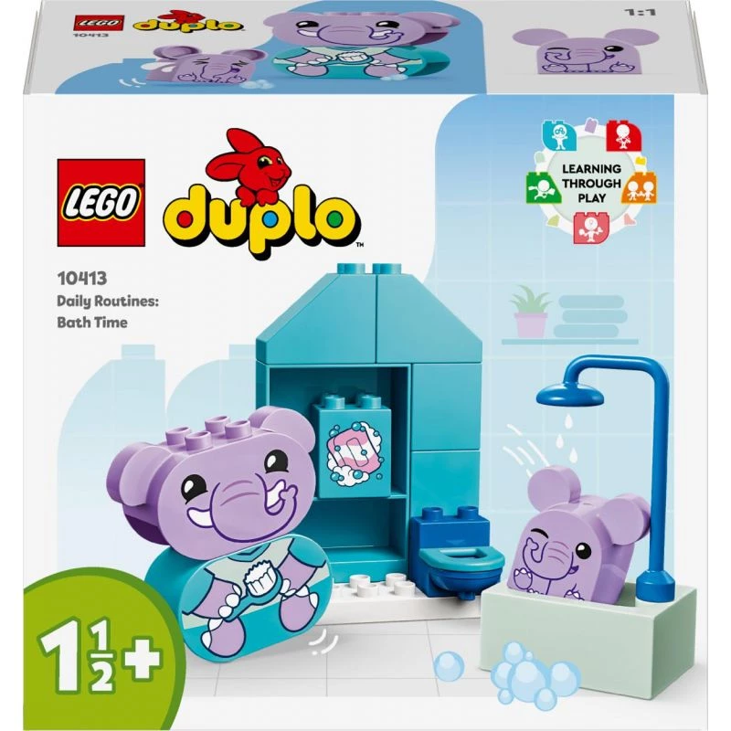 LEGO DUPLO Set divertimento nella vasca 10413 — set da bagno per bambini piccoli, 15 pezzi, età consigliata 1,5+