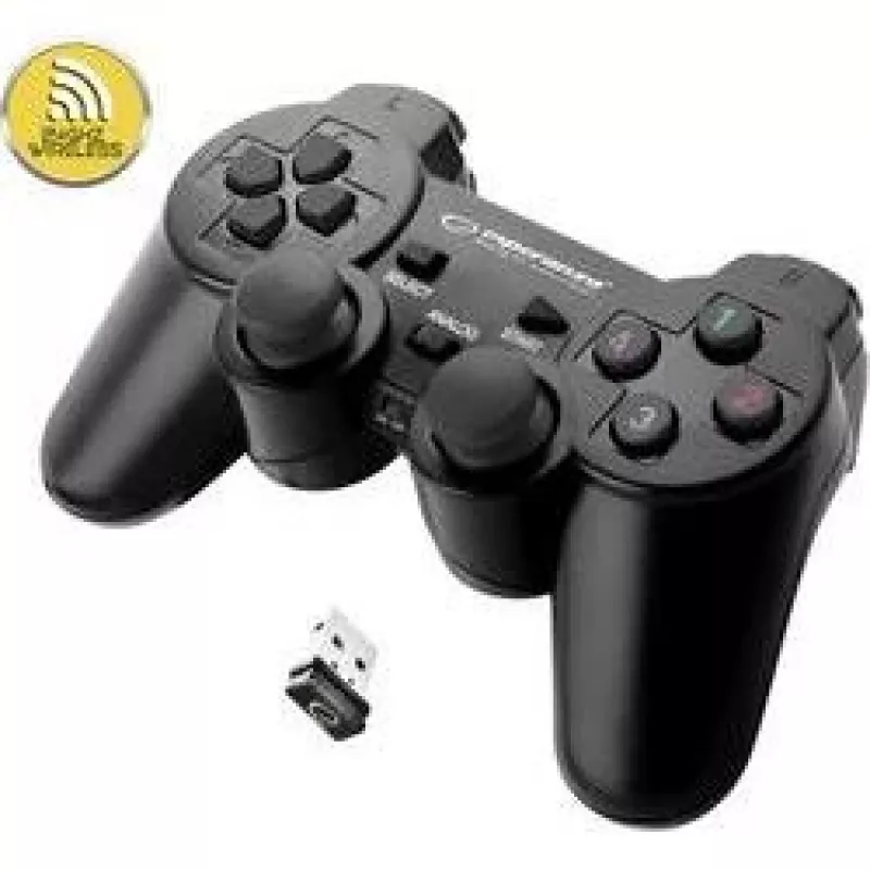 Esperanza EGG108K controller gaming nero USB 2.0 gamepad analogico / digitale PC, PlayStation 3