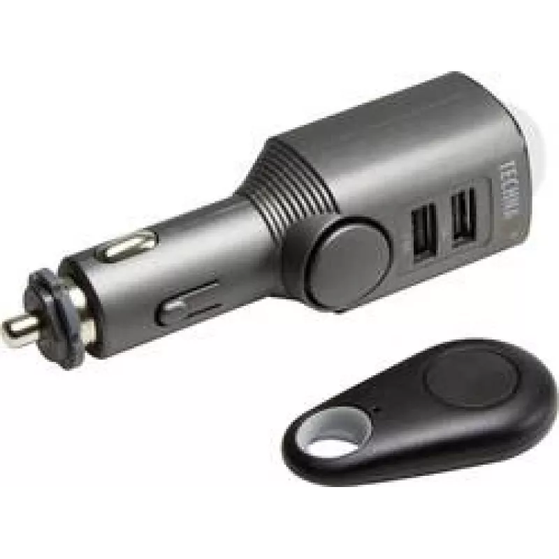 Caricabatterie universale per dispositivi mobili Technaxx 4743 nero accendisigari auto