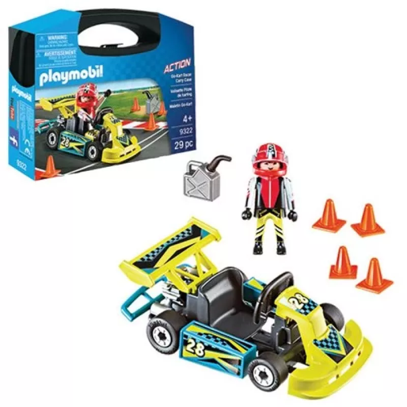 Personaggio giocattolo PLAYMOBIL Go-Kart Racer valigetta