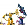 LEGO NINJAGO Mech da battaglia di Arin action figure giocattolo ninja per ragazzi e ragazze da 4 anni, set Dragons Rising con minifigure Arin e mini-kata