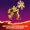 LEGO NINJAGO Mech da battaglia di Arin action figure giocattolo ninja per ragazzi e ragazze da 4 anni, set Dragons Rising con minifigure Arin e mini-kata