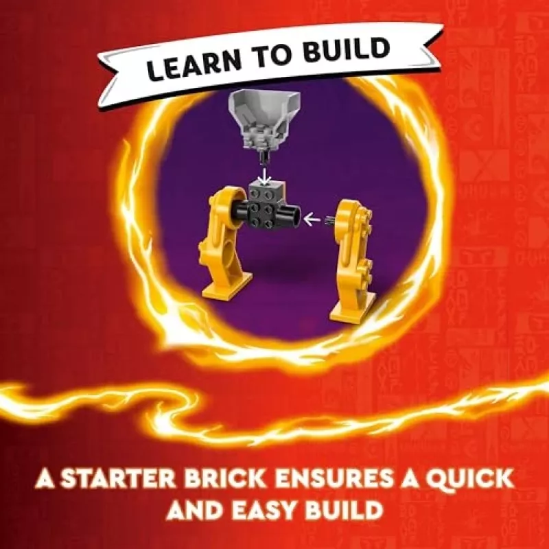 LEGO NINJAGO Mech da battaglia di Arin action figure giocattolo ninja per ragazzi e ragazze da 4 anni, set Dragons Rising con minifigure Arin e mini-kata