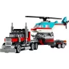 LEGO Creator 3-in-1 31146 Camion con pianale e elicottero