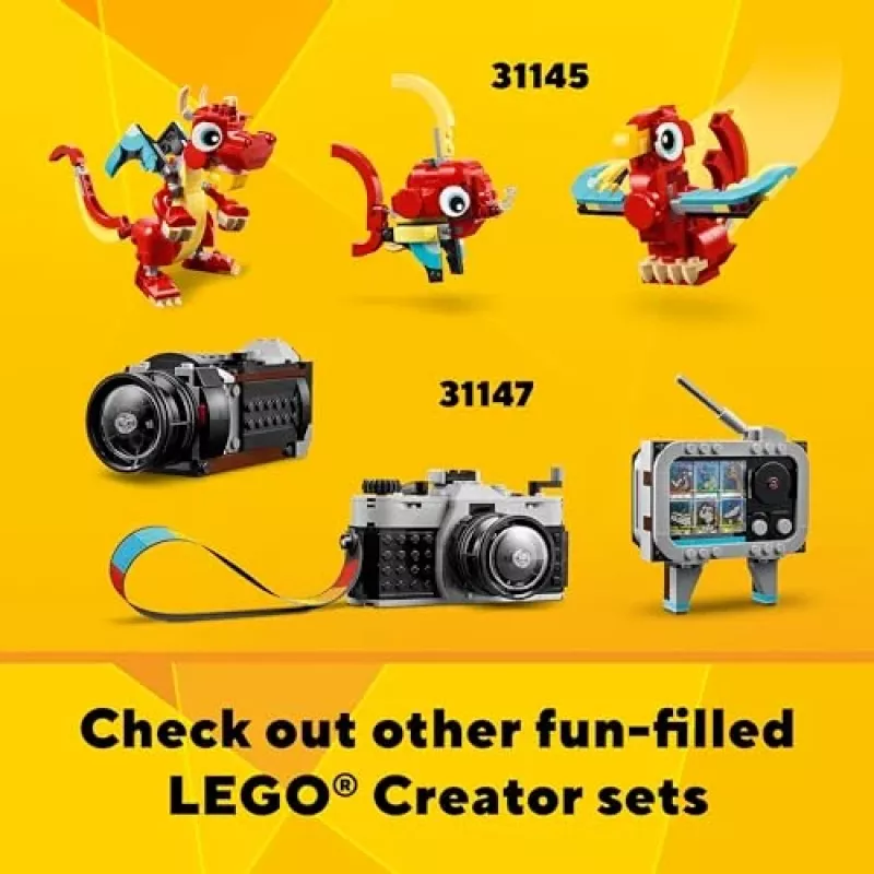 LEGO Creator 3-in-1 31146 Camion con pianale e elicottero