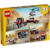 LEGO Creator 3-in-1 31146 Camion con pianale e elicottero