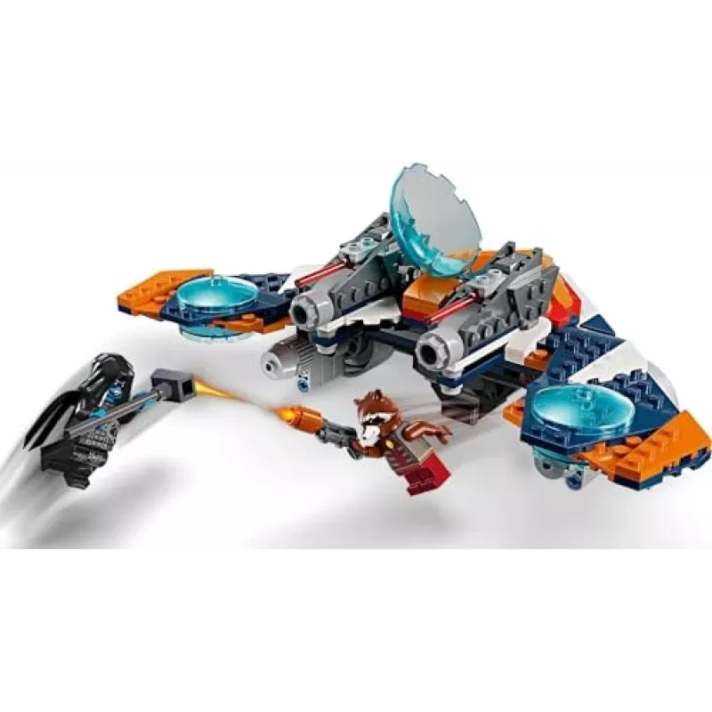 Giocattolo da costruzione LEGO Marvel Super Heroes astronave Rocket 76278 – set Rocket e Ronan