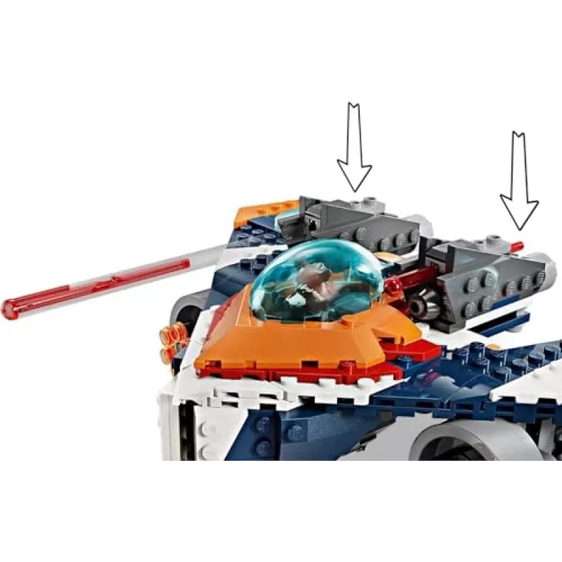 Giocattolo da costruzione LEGO Marvel Super Heroes astronave Rocket 76278 – set Rocket e Ronan