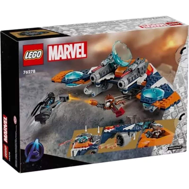 Giocattolo da costruzione LEGO Marvel Super Heroes astronave Rocket 76278 – set Rocket e Ronan
