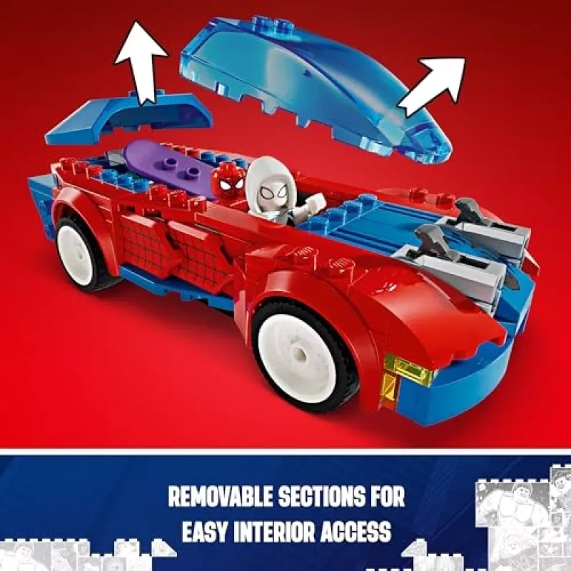 LEGO Marvel 76279 Spider-Man auto da corsa e Venom Green Goblin set di costruzioni
