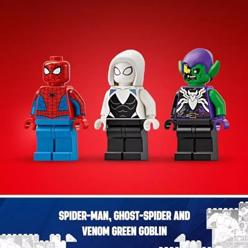 LEGO Marvel 76279 Spider-Man auto da corsa e Venom Green Goblin set di costruzioni