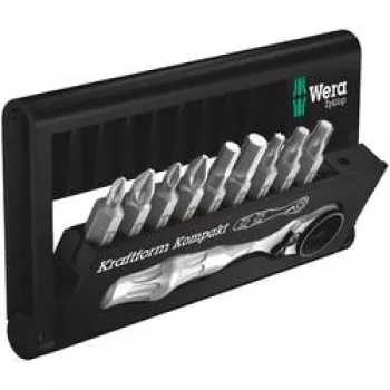 Wera Bit-Check 10 Zyklop Mini BiTorsion 1 set 10 pezzi 7,6 X 2,5 X 12,7 cm