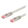 Wentronic Goobay cavo patch CAT 6, S/FTP (PiMF), grigio, 10 m - LSZH senza alogeni, rame (50891)