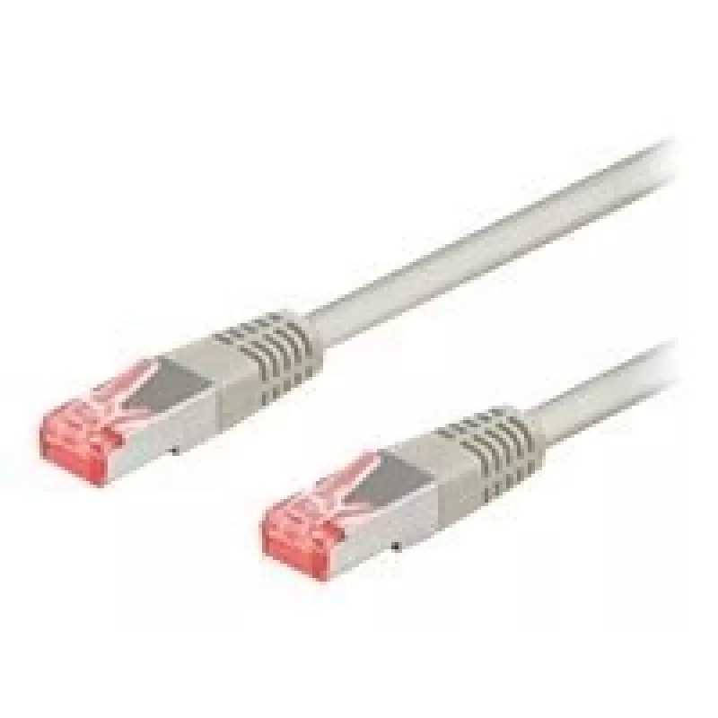 Wentronic Goobay cavo patch CAT 6, S/FTP (PiMF), grigio, 10 m - LSZH senza alogeni, rame (50891)