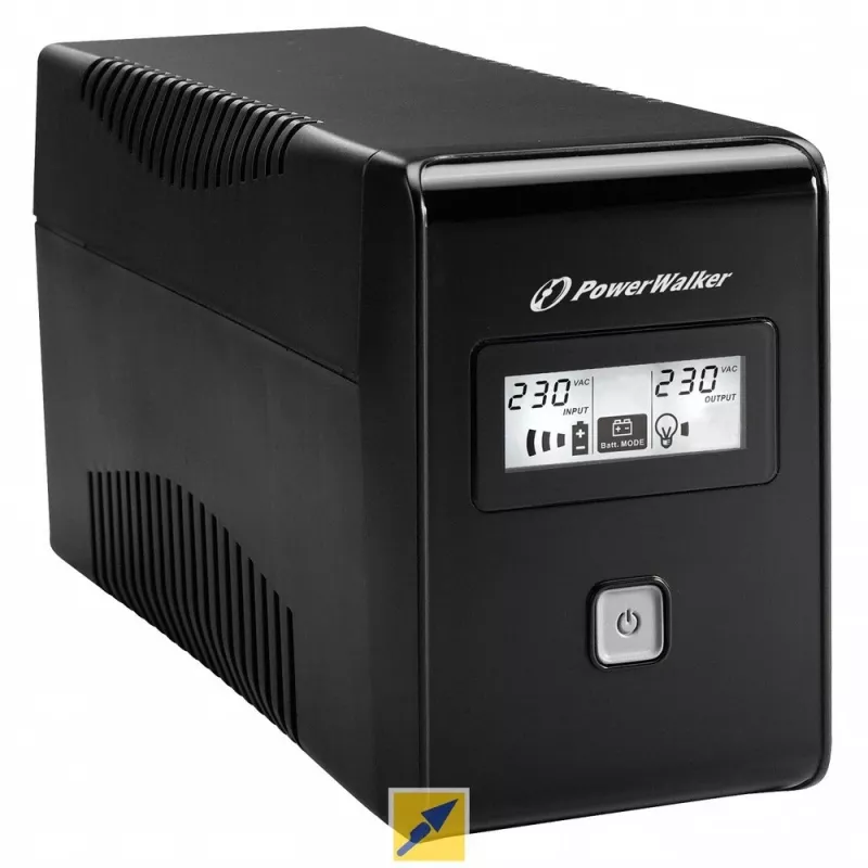PowerWalker VI 850 LCD gruppo di continuità (UPS) Line-Interactive 0,85 kVA 480 W