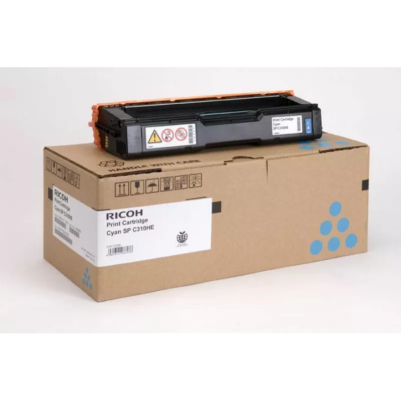 Cartuccia toner Ricoh SP C310HE 1 pz. originale ciano