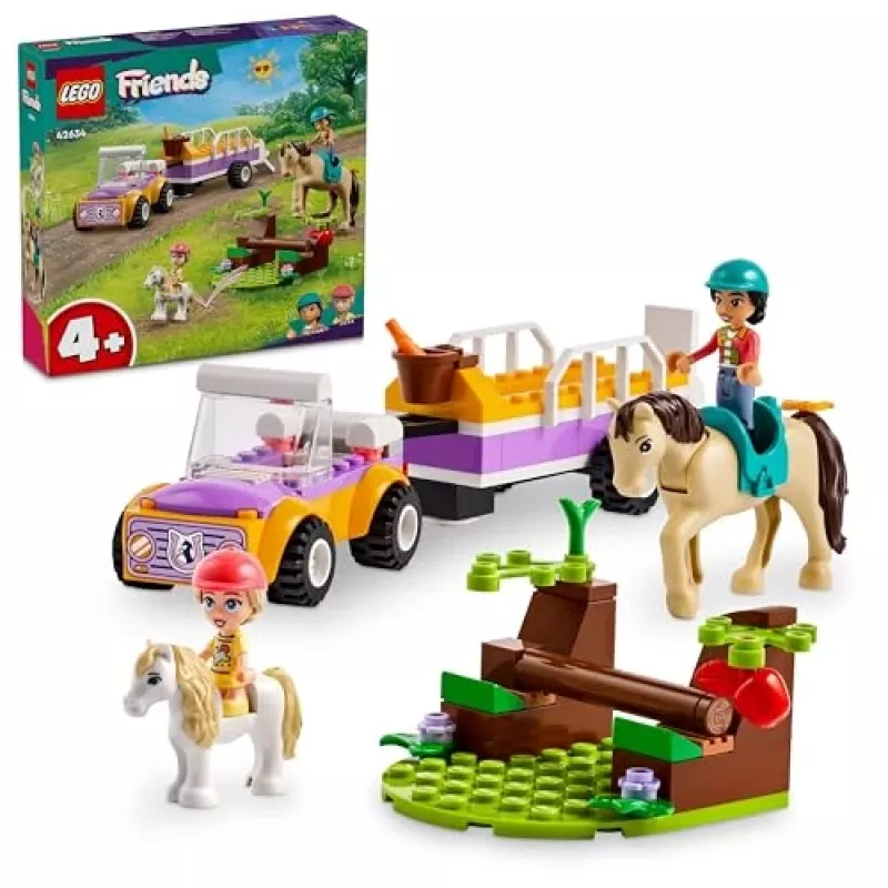 LEGO Friends Set giocattolo animali rimorchio per cavalli e pony 42634