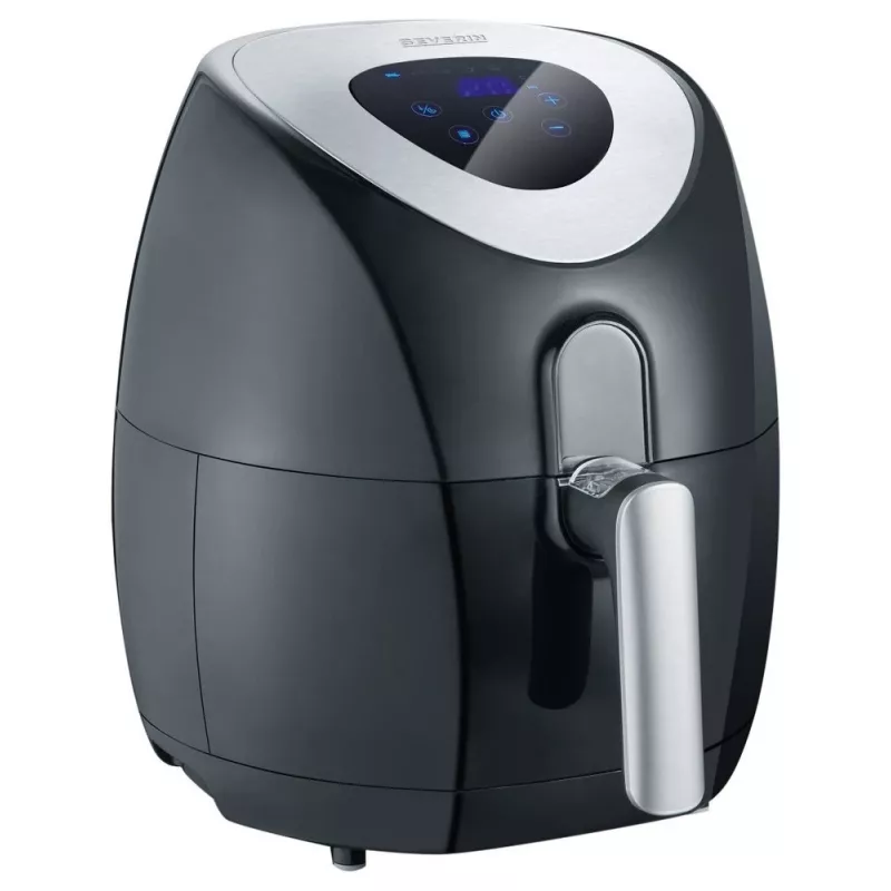 Severin 2430 Single 3,2 l stand-alone 1500 W friggitrice ad aria nero, acciaio inox