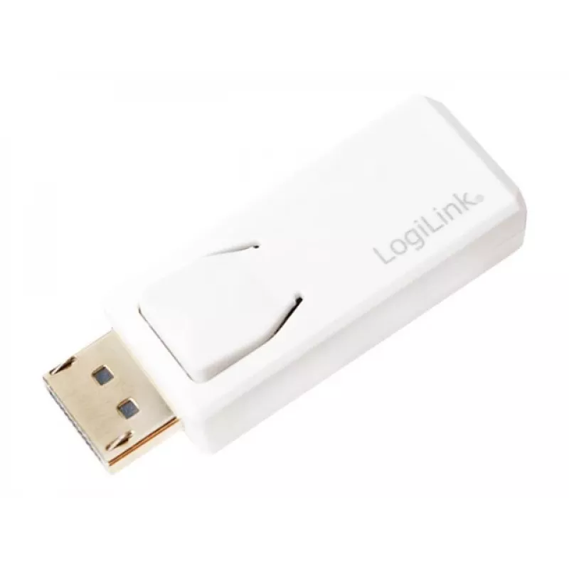 Adattatore di genere LogiLink CV0100 DisplayPort a HDMI bianco