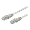 Wentronic Goobay cavo patch CAT 6, U/UTP, grigio, 3 m - misto rame CCA (68409)