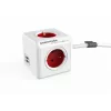 Allocacoc PowerCube Extended USB 1,5M RED 2402 RD accessori connettività rosso