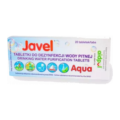 Pastiglie potabilizzanti per l'acqua