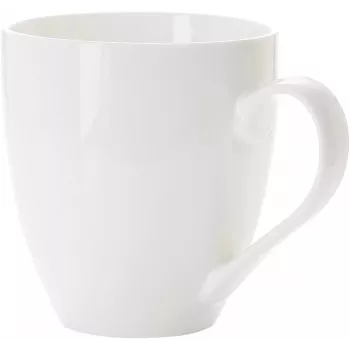 Ritzenhoff & Breker Gusto Jumbo tazza da caffè, 0,6L, porcellana bianca, lavabile in lavastoviglie, 110mm - confezione da 6 (088762)