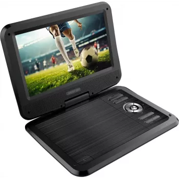 SENCOR SPV 2105 lettore DVD portatile da 10,1 pollici con USB/SD, schermo orientabile, adattatore per auto