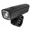 ANSMANN 1600-0524 Luce anteriore LED per bici, 50 lx, 2600 mAh, 2 W, nero