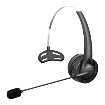 LogiLink BT0075 cuffia mono Bluetooth 6.0 con microfono flessibile, nero