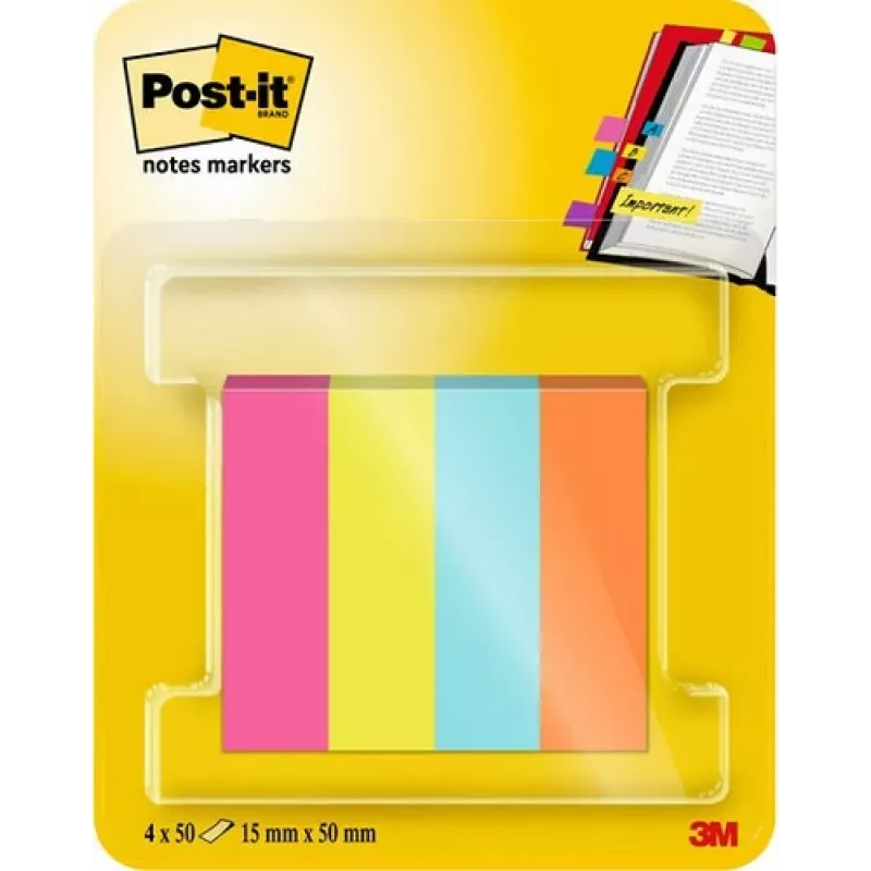 3M Post-it segnalibri 670-4-POP assortiti 4x50 fogli/confezione