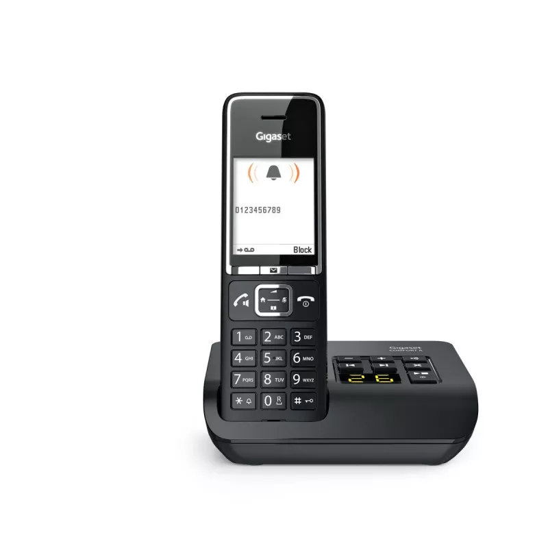 Gigaset Comfort 550A telefono cordless con segreteria telefonica, nero