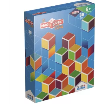 Geomag MagiCube GM120 mattoncini magnetici, 30 pezzi, multicolore, quadrato, unisex, bambini da 1,5 anni