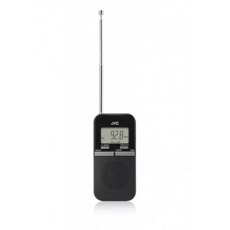 JVC RAE411B radio AM/FM portatile con sintonizzatore analogico, nero