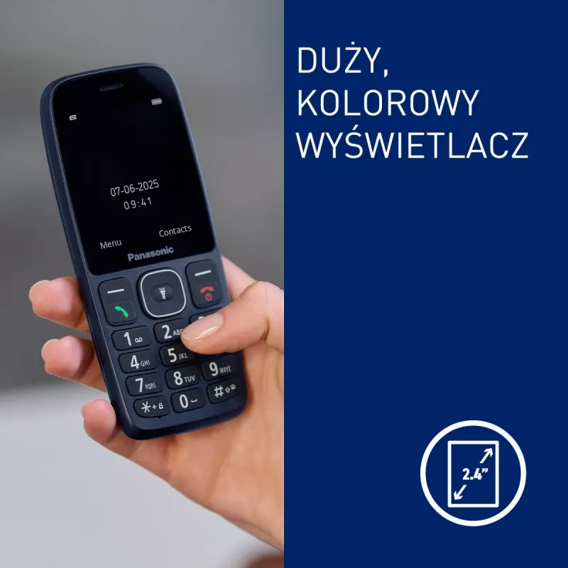 Panasonic KX-TF400EXC telefono cellulare, blu