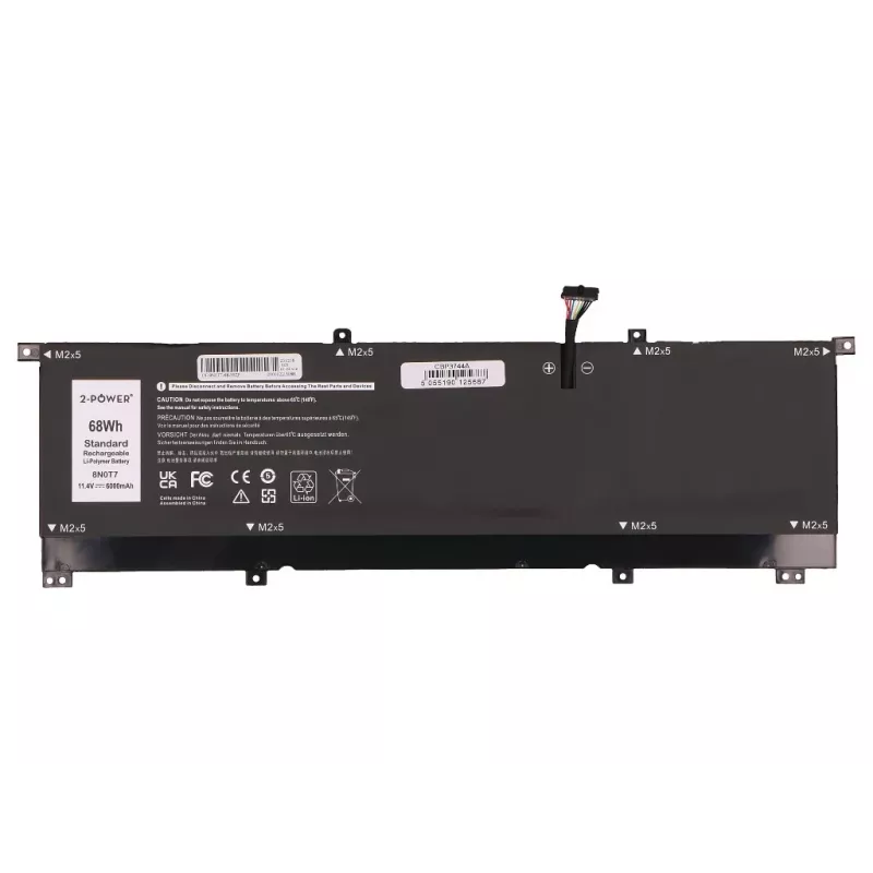 2-Power batteria principale per Dell XPS 15 9575 2-in-1 - 68 Wh