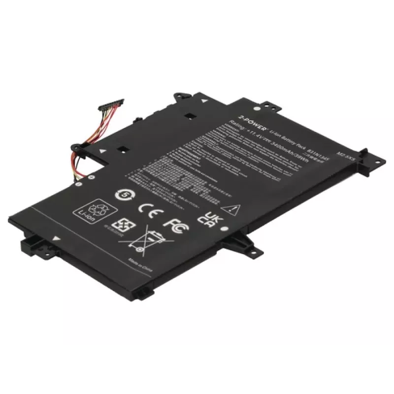 2-Power batteria principale per Asus Transformer Book Flip TP500LA - 3400 mAh