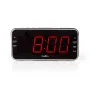Nedis CLAR004BK radiosveglia con display LED, sintonizzatore FM, doppia sveglia, proiezione, AUX, nera