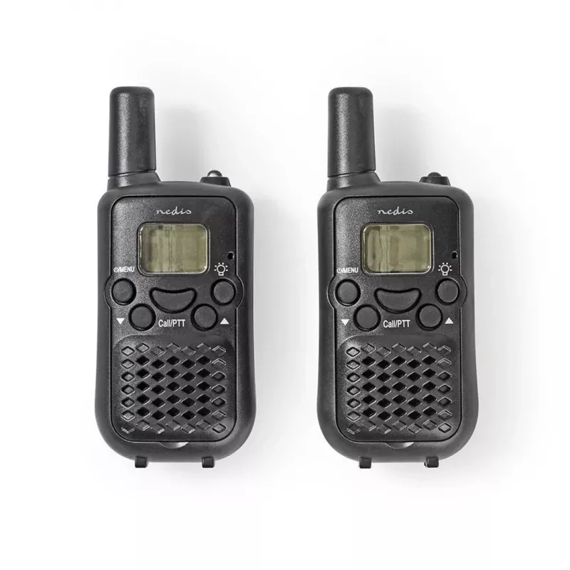 Nedis set walkie-talkie WLTK0500BK portata 5 km 8 canali PMR446