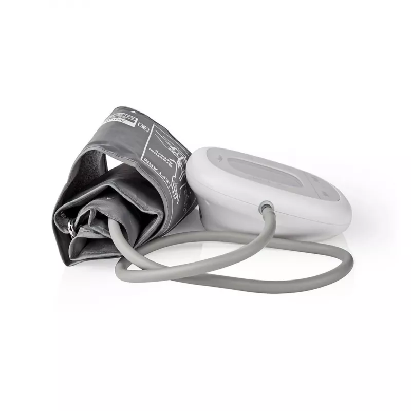 Nedis HCBL400WT Misuratore di pressione sanguigna, braccio, display LCD, bracciale 22-42 cm, bianco