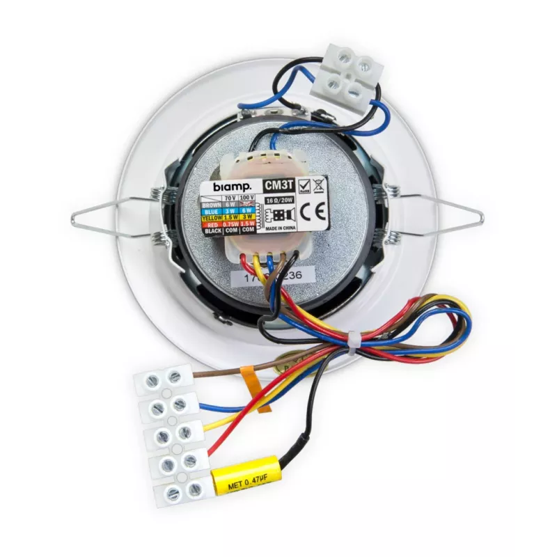 Diffusore da incasso a 2 vie Biamp CM3T - bianco (RAL 9010)