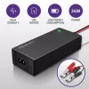 Qoltec Caricabatterie automatico per batterie AGM GEL STD | raddrizzatore 12V | 2A | 24W | LED | cavo 1,8m