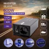 Qoltec Inverter a onda sinusoidale modificata 12V a 230V 300/600W USB compatibile con LiFePO4 GEL AGM