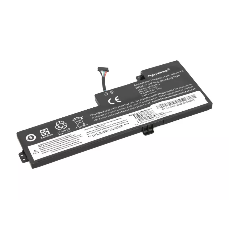 MITSU Batteria ricaricabile 01AV419 per Lenovo ThinkPad T470 T480 A475 A485 - 2000 mAh (23 Wh)