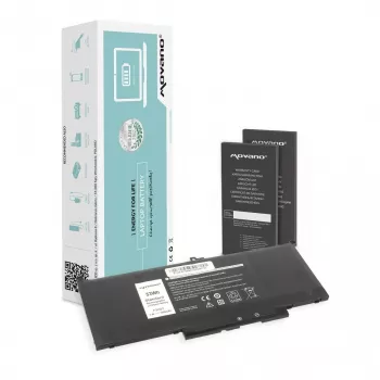 MITSU Batteria ricaricabile MYJ96 per Dell Latitude 7390 7490 - 7200 mAh (53 Wh)