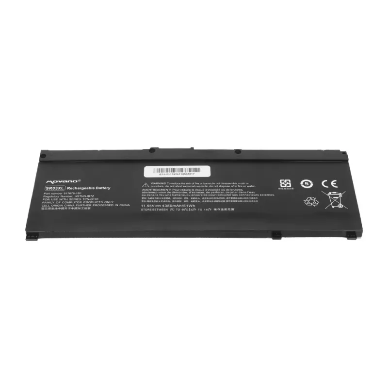 MITSU Batteria ricaricabile SR03XL per HP Gaming 15 17 Omen 15-DC - 4380 mAh (51 Wh)