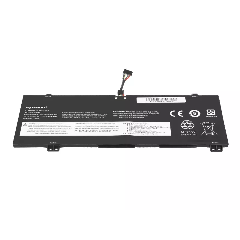 MITSU Batteria ricaricabile L18M4PF3 L18C4PF4 per Lenovo IdeaPad S540 - 3200 mAh (49 Wh)